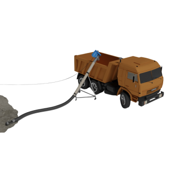 Screw loader, grain conveyor, pellet loader, bulk loader