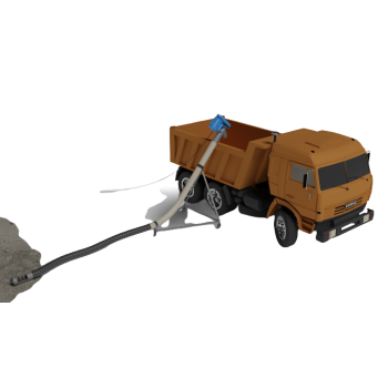 Semi-flexible auger loader, grain conveyor, pellet loader, bulk loader